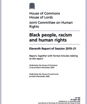 BLACK PEOPLE RACISM AND HUMAN RIGHTS UK