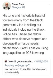 *Steven Clay on Race hate rhetoric from Norman Brennan