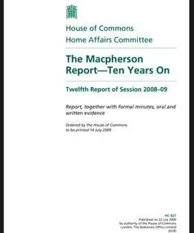 THE MACPHERSON REPORT—10 YEARS ON