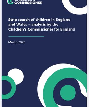 Strip search of children in England  and Wales